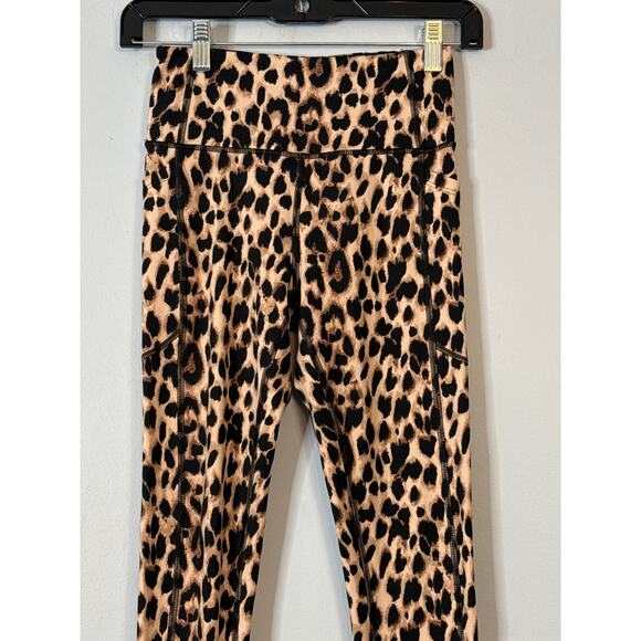 Victoria's Secret Cheetah Print Leggings Size 2 Y2K Vibes, Festival Retro Sport - Picture 3 of 7